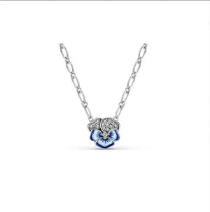 925 Sterling Silver Butterfly Love Lock Pan Necklace DIY