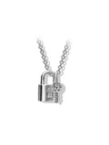 925 Sterling Silver Butterfly Love Lock Pan Necklace DIY