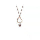 925 Sterling Silver Butterfly Love Lock Pan Necklace DIY