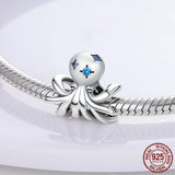 925 Silver Spring Flower Dangle Charm Beads for Bracelet