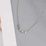 925 Silver Square Ball Choker Necklace For Women Fine Jewelry