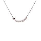 925 Silver Square Ball Choker Necklace For Women Fine Jewelry