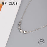 925 Silver Square Ball Choker Necklace For Women Fine Jewelry
