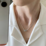 925 Silver Smile Face Chain Choker Necklace For Women Fine Jewelry