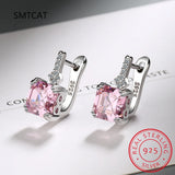 925 Silver Square Zircon Earring for Women