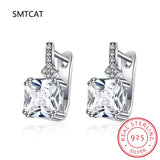 925 Silver Square Zircon Earring for Women