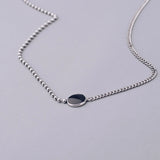 925 Silver Star Chain Choker Necklace Retro Vintage Fine Jewelry