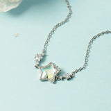 925 Silver Star Charm Bracelet Bangle Party Jewelry
