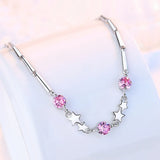 925 Silver Star Crystal Bracelet for Women