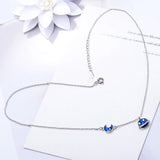 925 Silver Star Moon Pendants Necklaces Female Jewelry