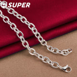 925 Silver Star Pendant Necklace 18-Inch Chain Wedding Jewelry