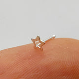925 Silver Star Shape Nose Studs Pin 20pcs