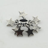 925 Sterling Silver Star Spacer Beads Charms for European Bracelet Jewelry