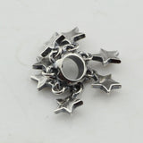 925 Sterling Silver Star Spacer Beads Charms for European Bracelet Jewelry