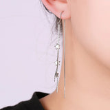 925 Silver Star Tassel Earrings Long Earrings Birthday Gift