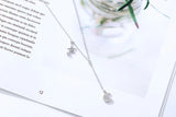 925 Silver Star zircon Necklaces For Women Lady Gift
