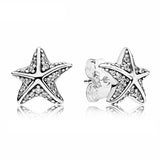 925 Silver Orchid Rainbow Heart Circles Stud Earrings