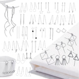 925 Silver Geometric Statement Earrings for Women