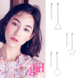 925 Silver Geometric Statement Earrings for Women