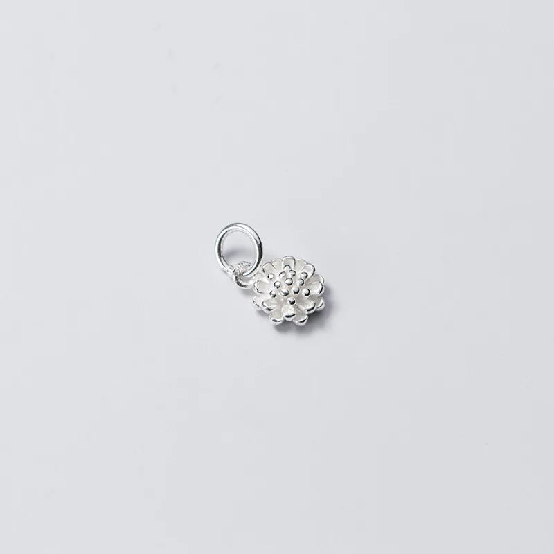 925 Sterling Silver Daisy Dangle Charms Bracelets Earrings Pendants