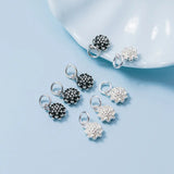 925 Sterling Silver Daisy Dangle Charms Bracelets Earrings Pendants