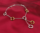 925 Sterling Silver Circle Bracelet 925 Pure Series