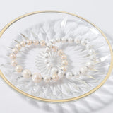 925 Silver Stretch Bracelet Cultured Freshwater Pearls Silver Beads