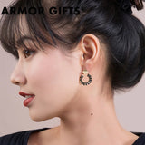 925 Silver Stub Earrings CZ Cartilage Women Girls Small Huggie Tiny
