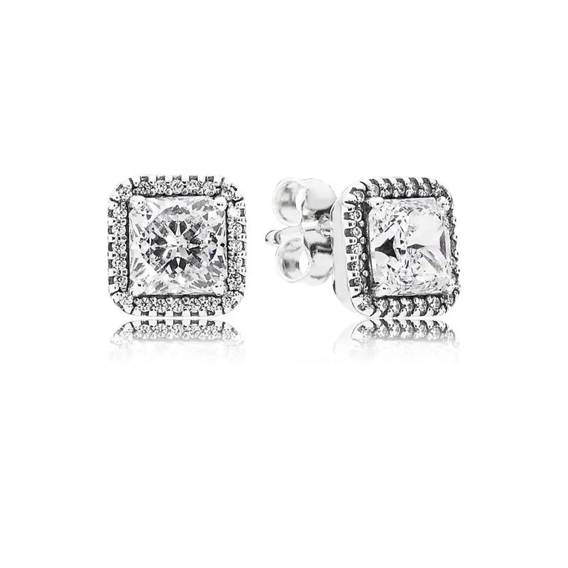 925 Silver Circle Snowflake Hoop Earrings Birthstone