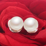 925 Sterling Silver Stud Earring For WomenTop AAAA Freshpearl Earrings