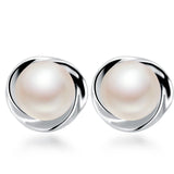 925 Sterling Silver Stud Earring For WomenTop AAAA Freshpearl Earrings