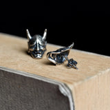 925 Sterling Silver Stud Earrings Women Vintage Party Wedding Jewelry