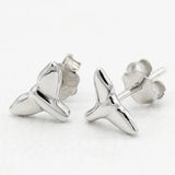 925 Silver Dolphin Tail Mermaid Earrings Wedding Jewelry