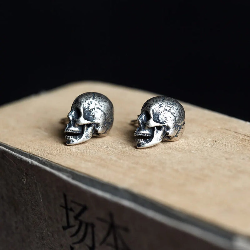 925 Silver Stud Earrings Punk Vintage Party Wedding Jewelry