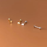 925 Silver Butterfly Stud Earrings for Girls Party Club Gift