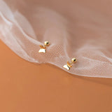 925 Silver Butterfly Stud Earrings for Girls Party Club Gift