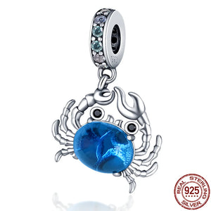 925 Silver Summer Gulf Charm Shoe Butterfly for DIY Jewelry Making