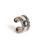 925 Silver Sun Clip Earrings Native American Punk Jewelry