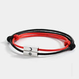 925 Silver Sun Moon Couple Bracelet Romantic Weave Rope Bracelet
