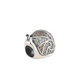 925 Silver Sunflower Snails Charm Bead European Jewelry