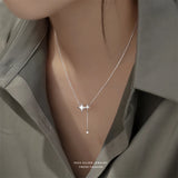 925 Silver Flash Shell Star Necklace for Women
