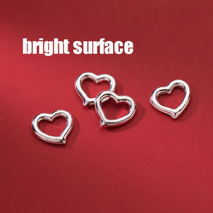 925 Sterling Silver Sweet Heart Dangle Charms Necklace Bracelet
