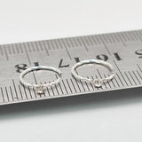 925 Silver Swil Twist Nose Hoop With Clear Stone Open Nose Ring 20pcs