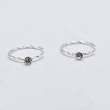 925 Silver Swil Twist Nose Hoop With Clear Stone Open Nose Ring 20pcs