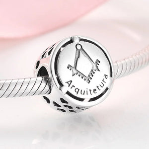 925 Silver Career Symbol Beads For Charm Bracelet