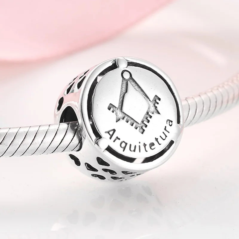 925 Silver Career Symbol Beads For Charm Bracelet