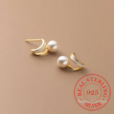 925 Sterling Silver Synthetic Pear Stud Earrings For Women Kids