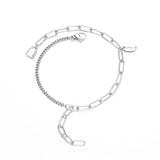 925 Silver Tassel Charm Bracelet for Women Party Wedding