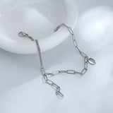 925 Silver Tassel Charm Bracelet for Women Party Wedding