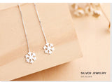 925 Silver Tassel Earrings Women's Stud Earrings